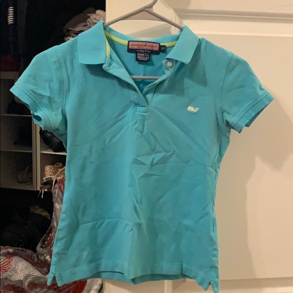 Blue vineyard vines Susie fit polo